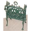Image 1 : PAINTED AND CAST ALUMINUM MAGAZINE HOLDER; 15 inch length…