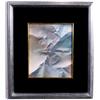 Image 1 : LEONARDO NIERMAN (Mexican, b. 1932), watercolor on canvas,  "Erosion", 1982; size apprx. 10 inche…