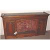 Image 1 : WELL CARVED COUNTRY FRENCH OAK THREE-DOOR HANGING WALL CABINET,  late 19th century, having a moul…