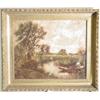 Image 1 : FRANK MYERS BOGGS (American, 1855-1926); oil on canvas, 18 inches  by 22 inches; "Along the Shore…