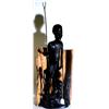 Image 1 : WELL CARVED EBONY AND TREE BARK AFRICAN TRIBAL ART GROUP, 20th  century, Makonde Tribe, Africa, s…