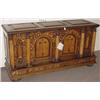 Image 1 : GOOD NORTH ITALIAN ARCHITECTUALLY CARVED AND FINELY INLAID WALNUT  AND OAK CASSONE, mid 19th cent…