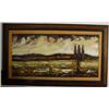 Image 1 : J. HOWARD RABBY (American, 20th century); framed palette knife  acrylic on canvas, 24 inches 48 i…