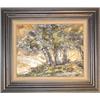 Image 1 : J. HOWARD RABBY (American, 20th century); framed palette knife  acrylic on canvas, 16 inches by 2…