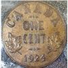 Canada - 1 Cent - 1924 - ICCS - AU-50