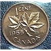 Canada - 1 Cent - 1955 - SF; Red; Cameo - ICCS - PL-66