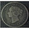 Image 2 : Canada - 5 Cents - 1885 - 5 over 5 - Small 5 - ICCS - VG-10