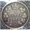 Canada - 5 Cents - 1889 - ICCS - VG-10