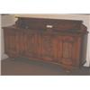 Image 1 : HIGHLY CARVED OAK PROVINCIAL STYLE FOUR DOOR BUFFET, first quarter  20th century, with foliate ca…
