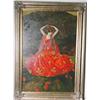 Image 1 : BRASEN (European 20th century) oil on canvas; 36 inches by 24  inches; "Portrait of a Beautiful G…