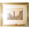 Image 1 : 19TH CENTURY EUROPEAN SCHOOL; lot of three framed colored prints on  paper, image size 8-1/2 inch…