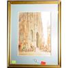 Image 1 : HENRY THOMAS SCHAEFER (European, 19th century), watercolor; 16  inches by 11 inches; "Street Scen…