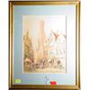 Image 1 : HENRY THOMAS SCHAEFER (European, 19th century), watercolor; 16  inches by 11 inches; "Street Scen…