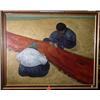 Image 1 : PETER DAVIES (French, 20th century); oil on canvas, approximately  28-1/2 inches by 36-1/2 inches…