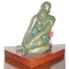 Image 1 : IGNACIO CASTANEDA JARAMILLO (Mexican, 20th century), verdigris  patinated bronze sculpture, "Repo…