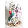 Image 1 : FINELY DETAILED MEISSEN PORCELAIN GOURP, 19th century, modeled as a  courting couple in 18th cent…