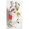 Image 1 : FINELY DETAILED MEISSEN GROUP OF A COURTING COUPLE, late 19th  century, modeled as a man and a wo…