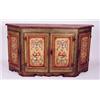 Image 1 : SUPERBLY DECORATED ITALIAN FOUR-DOOR BUFFET, early 20th century,  with canted corners, iron hardw…