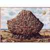 Image 1 : JEAN-PIERRE SERRIER (French, 1934-1989); oil on canvas 45 inches by  63-3/4 inches; "Noah's Ark";…
