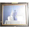 Image 1 : JEAN ROLL (Swiss, b. 1921); oil on canvas, approximately 20-1/2  inches by 25 inches; "Table Stil…