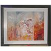 Image 1 : GUSTAVO ARIAS MURUETA (Mexican, b. 1927), framed oil on paper  mounted on board, " Angel Caido", …