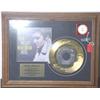 Image 1 : ELVIS PRESLEY 35TH ANNIVERSARY GOLD RECORD COMEMMORATING THE SONG  "HEARTBREAK HOTEL", framed lim…