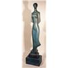 Image 1 : JORGE ALARCON ISLAS (Mexican, b. 1933), verdigris patinated bronze   sculpture of a young standin…