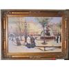Image 1 : ERAYLING (European 20th century) oil on canvas; 24 inches by 36  inches; "Paris Street Scene"; si…