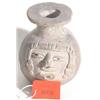 Image 1 : PRE-COLUMBIAN ECUADORIAN SPHERICAL BLACKWARE FIGURAL JAR, the body  decorated with two human face…