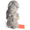 Image 1 : PRE-COLUMBIAN ECUADORIAN BLACKWARE FIGURE, depicting a long-haired  nude kneeling woman with her …