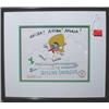 Image 1 : FRAMED LIMITED EDITION ANIMATED CARTOON CELL, "Speedy Gonzalez",  issued by Warner Brothers, 69/1…