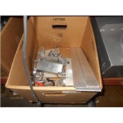 BOX: MISC METAL AND VACUUM PUMP RINGS CLAMPS