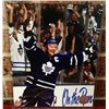 Image 1 : Mats Sundin all time Maple Leaf Scoring  Leader 8 x 10 celebration photo, hand signed.