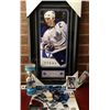 Image 1 : Mats Sundin Collectibles The Hall of Fame Portrait Frame 17x8 Inches,  8x10 Action Photo Signed, Col