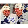 Image 2 : Tie Domi - Mats Sundin The Celebration 8 x 10 photo Hand signed by both.