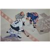 Image 2 : Mats Sundin & Wayne Gretzky "Face off"""" 8x10  Hand signed by Mats Sundin"""