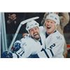 Image 2 : Toronto Maple Leafs "Owen Nolan"""" Signed  Jersey Number with Flat 8x10 Photo. Wade  Belak ( Deceas