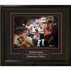 Chicago Blackhawks 2010 Stanley Cup 16x20  Framed and Autographed by Patrick Kane &  Jonathan Toews.