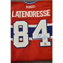 Montreal Canadiens Jersey 2007-08 Season  Hand Signed - Latendresse