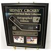 Image 1 : Sidney Crosby Hand Signed Framed Game Used  Stick Blade with Certificate of Authenticity.  Used on O