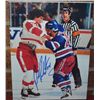 Image 1 : Domi & Probert  ( Deceased)  Signed 8x10 Detroit/Rangers Classic