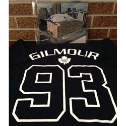 Maple Leaf Gardens 8x10 Photo signed by  Captains Mats Sundin & Doug Gilmour- Final  Game at Maple L