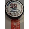 Image 1 : Wayne Gretzky Hall of Fame Induction Puck  dated November 22,1999. Hand signed,  certified by WGA. S