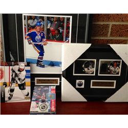 Wayne Gretzky Collection Framed Oilers 8x10, Collector Card Frame, L.A  Kings Collector Card and Uno