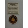 Image 1 : Toronto Maple Leafs Sold Out Edition 24 KT. Gold over .9999 pure sterling silver  coin Commemorative