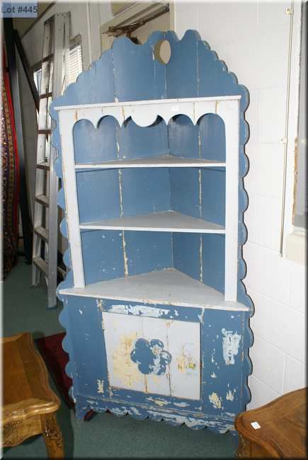 A Rustic Shabby Chic Cottage Corner Cabinet