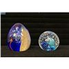Image 1 : Two Scottish Caithness glass paperweights including "Abseil" and "Reflections 1993"