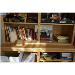 A large selection of Western motif hardcover books including first edition  Wheeler  by Esther Frase