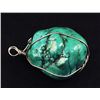 Image 2 : NATURAL 194.27CTW TURQUOISE WIRE WRAPPED PENDANT