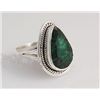 Image 2 : EMERALD BERYL 23.88CTW ANTIQUE LOOKS SILVER RING